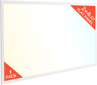 VEVOR 2x4 FT LED Flat Panel Light, 7800 LM, Flush Mount LED Drop Ceiling Lighting Fixture with 3 Color Selectable 4000K/5000K/6000K, 30W/40W/50W, 0-10V Dimmable, Ultra Slim for Home Office Kitchen
