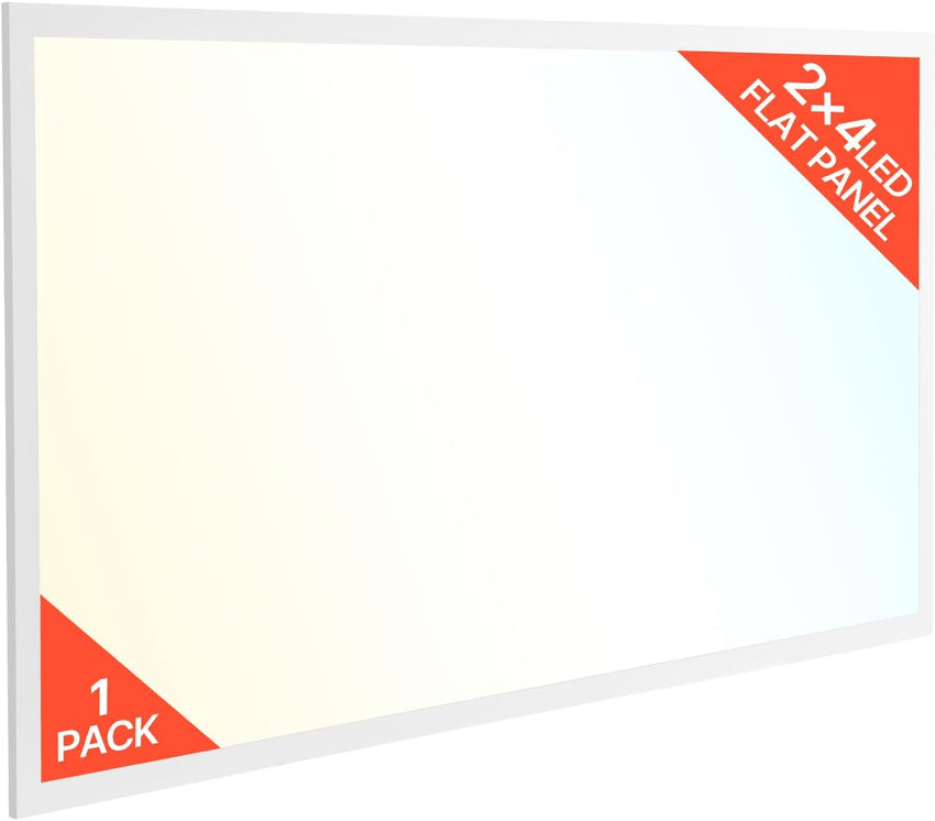 VEVOR 2x4 FT LED Flat Panel Light, 7800 LM, Flush Mount LED Drop Ceiling Lighting Fixture with 3 Color Selectable 4000K/5000K/6000K, 30W/40W/50W, 0-10V Dimmable, Ultra Slim for Home Office Kitchen