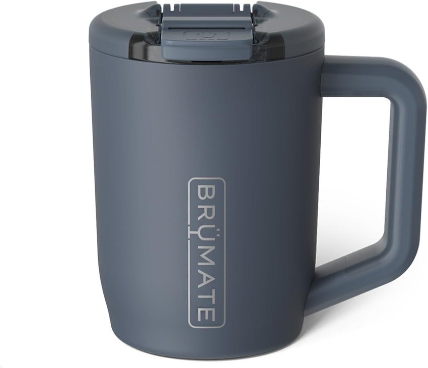 BrüMate Müv - 15oz 100% Leak Proof Insulated Coffee Mug with Handle & Lid - Stainless Steel Coffee Travel Mug - Double Walled Coffee Cup (Sage)