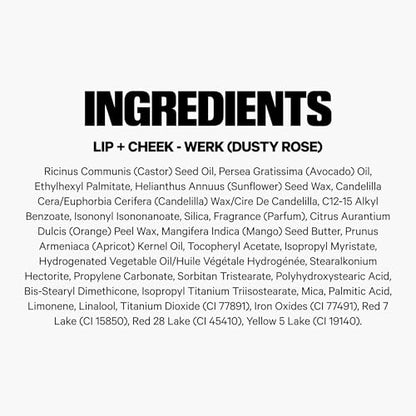 Milk Makeup Lip + Cheek Stick – Multi-Use Cream Blush + Lip Color with Mango Butter, Avocado Oil + Apricot Oil – Hydrating, Buildable, Long-Lasting, Vegan Formula – Smirk, 0.21 oz