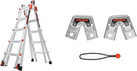 Little Giant Multi-Position Ladder, Velocity, M17, 9-15 Foot, Aluminum, Type 1A, 300 lbs Weight Rating & Work Platform, Aluminum, 375 lbs Weight Rating