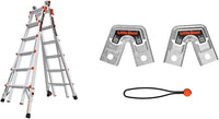 Little Giant Multi-Position Ladder, Velocity, M17, 9-15 Foot, Aluminum, Type 1A, 300 lbs Weight Rating & Work Platform, Aluminum, 375 lbs Weight Rating