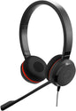 Jabra Evolve 30 II Wired Single-Ear Headset with Mic for Work - 3.5mm Jack, USB-A/USB-C Connectivity, Computer Headset with Noise-Cancelling Microphone, Microsoft Teams Certified, Call Control - Black