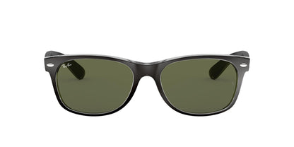 Ray-Ban Unisex RB2132 New Wayfarer Square Sunglasses, Rubber Black/G-15 Green, 55 mmRay-Ban Unisex RB2132 New Wayfarer Square Sunglasses, Rubber Black/G-15 Green, 55 mm