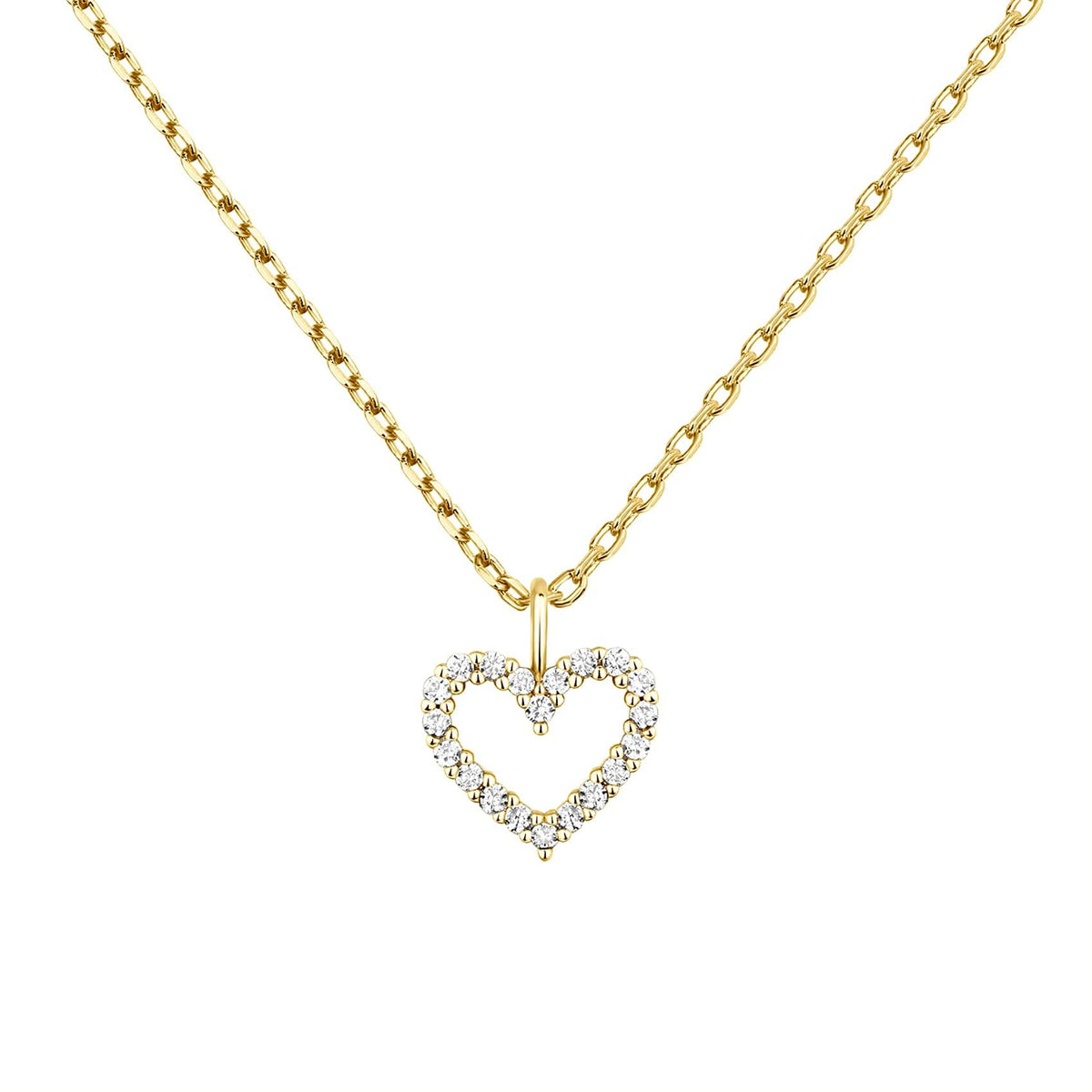 Dainty Gold Necklace for Women, 18K Real Gold Plated Necklace, White Gold Cross Silver Necklace, Cubic Zirconia Necklace, Birthday Gifts for Women Jewelry