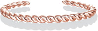 PAVOI Gold Plated Twisted Chunky Bangle Bracelet | 14K Gold Plated | Lightweight Everyday Jewelry