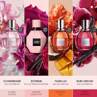 Viktor&Rolf Flowerbomb Eau de Parfum - Warm Floral Perfume for Women 1.7 oz