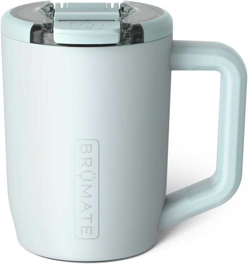 BrüMate Müv - 15oz 100% Leak Proof Insulated Coffee Mug with Handle & Lid - Stainless Steel Coffee Travel Mug - Double Walled Coffee Cup (Sage)