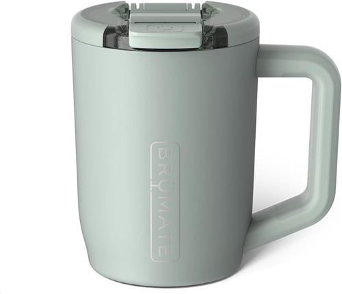 BrüMate Müv - 15oz 100% Leak Proof Insulated Coffee Mug with Handle & Lid - Stainless Steel Coffee Travel Mug - Double Walled Coffee Cup (Sage)