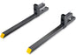 VEVOR Pallet Forks, 4000 lbs Clamp on Pallet Forks, 60" Total Length Heavy Duty Pallet Forks with Adjustable Stabilizer Bar, Tractor Bucket Forks for Loader Bucket Skid Steer Tractor