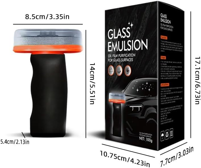 Buy one and get the second one free with 50% off Glass Treatment Oil Film Remover for Car Windshields, Hydrophobic Coating Compound, Automotive Window Cleaner, Multi-Surface Vehicle Glass Protection