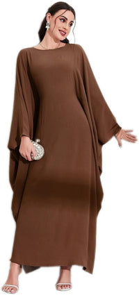 MedeShe Women's Modest Hidden Adjustable Belt Oversized Abaya Muslim Dress Prayer Robes Kaftans