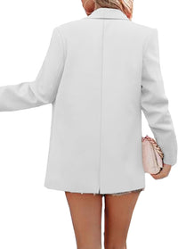 Mina Self 2025 Fall Women's Business Casual Blazer Jacket Fully-Lined One-Button Front Work Professional Suit Jackets