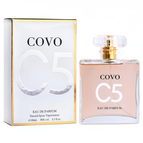 URBAN COLLECTION Covo C5 for Women Eau De Parfum 3.4 fl oz- Pure Femininity in a Bottle - Delicate Floral Scents of Jasmine and May Rose - Cruelty-Free Perfume Precious Gift for Women