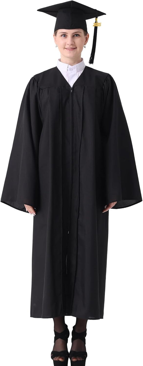 GraduatePro Matte Graduation Cap and Gown Class of 2025 Set Bulk with Tassel for High School & College 12 Colors