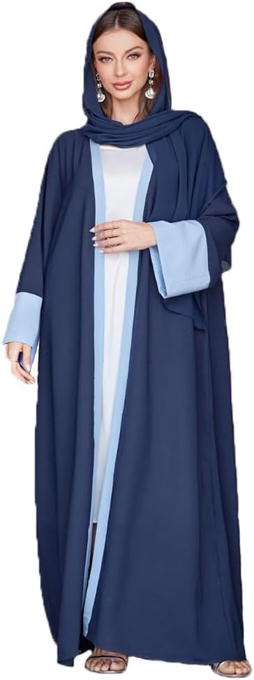 Embroidery Jalabiya Chiffon Abaya Dress for Women Dubai Sadui Muslim Eid Clothes