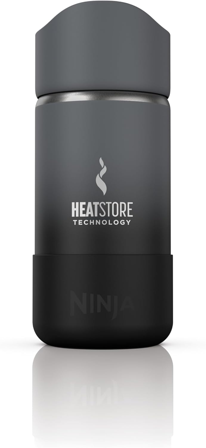 Ninja, Travel Mug, Sip Perfect 16oz, Brings Hot Drinks to Sippable Temperature in Minutes, Stainless Steel, Leak Proof, Dishwasher Safe, Metal, Insulated Tumbler, Ocean Blue, DW1603OB