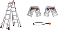 Little Giant Multi-Position Ladder, Velocity, M17, 9-15 Foot, Aluminum, Type 1A, 300 lbs Weight Rating & Work Platform, Aluminum, 375 lbs Weight Rating