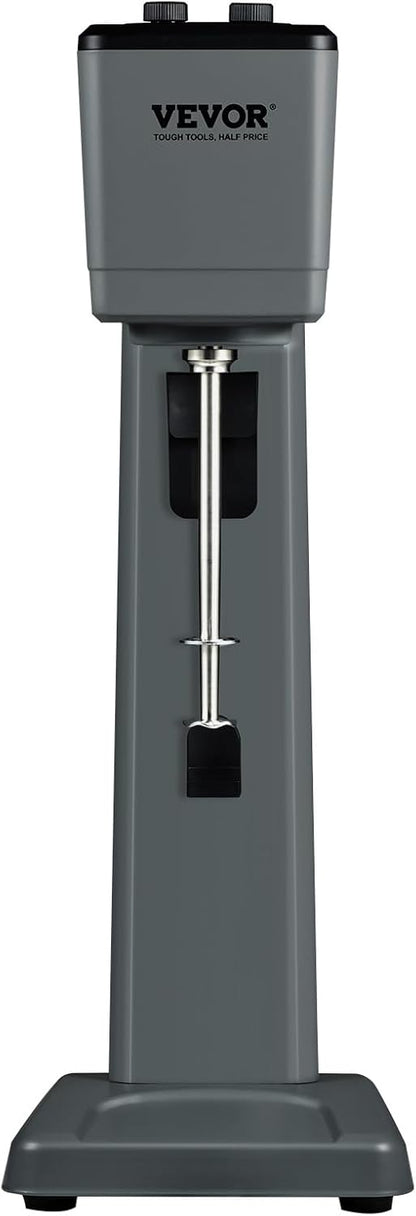 VEVOR Milkshake Maker Machine, 375W Commercial Milk Shake Maker Mixer, Single Head Drink Mixer Blender Machine, 3-Speed Milkshake Blender with 27.7oz Stainless Steel Cup for Commercial