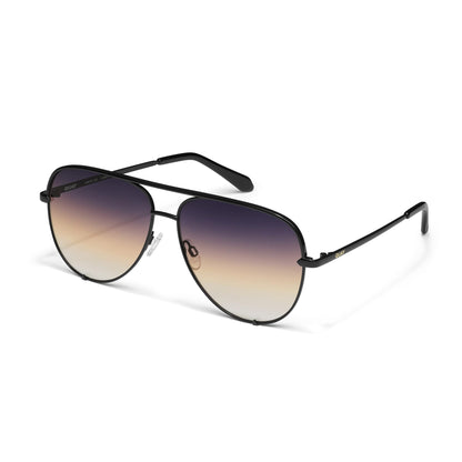QUAY High Key Polarized Aviator Sunglasses, Oversized, Gold Frame Stylish Sunglasses with UV Protection, Unisex Brown Fade Lens Aviators for Men and WomenQUAY High Key Polarized Aviator Sunglasses, Oversized, Gold Frame Stylish Sunglasses w…