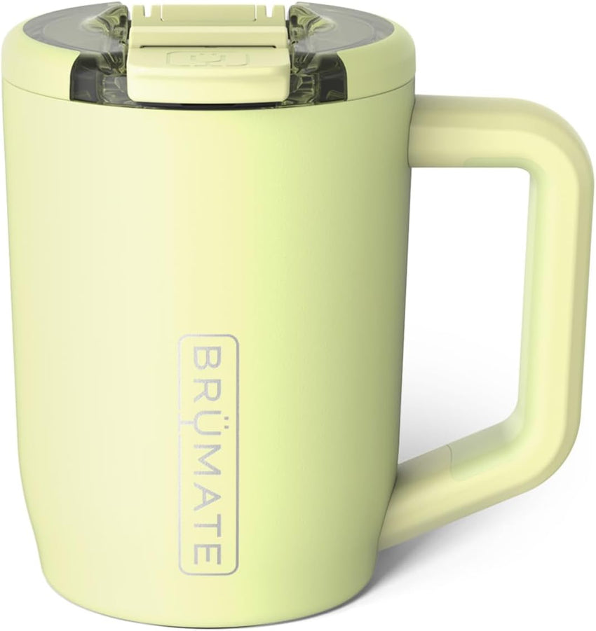 BrüMate Müv - 15oz 100% Leak Proof Insulated Coffee Mug with Handle & Lid - Stainless Steel Coffee Travel Mug - Double Walled Coffee Cup (Sage)