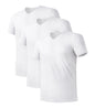 DAVID ARCHY Men's Undershirts Micro Modal Ultra Soft T-Shirts Stretch Moisture-Wicking Crewneck/V-Neck Tees for Men, 3-Pack