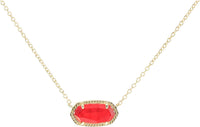 Kendra Scott Elisa Pendant Necklace for Women, Fashion Jewelry, 14k Gold-Plated