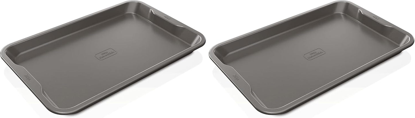 Ninja B30017 Foodi NeverStick Premium 11 inch x 17 inch Baking Sheet, Nonstick, Oven Safe up to 500⁰F, Dishwasher Safe, Grey