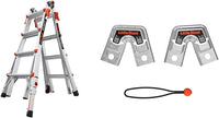 Little Giant Multi-Position Ladder, Velocity, M17, 9-15 Foot, Aluminum, Type 1A, 300 lbs Weight Rating & Work Platform, Aluminum, 375 lbs Weight Rating