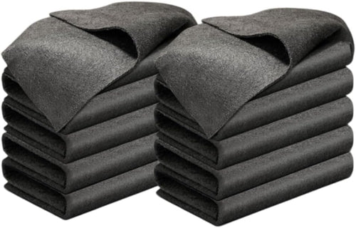 Thickened Magic Cleaning Cloth, 2025 New Magic Cleaning Cloths for Glass, Reusable Microfiber Cleaning Cloth Lint Free Streak Free Rags for Windows Mirrors Cars Kitchen Home Use (10, 11.8 × 11.8 in)