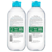 Garnier Micellar Water For Waterproof Makeup, Hydrating Facial Cleanser & Makeup Remover, Suitable for Sensitive Skin, Vegan, Cruelty Free, 13.5 Fl Oz (400mL), 1 Count