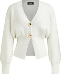 CIDER Cardigan Sweater for Women Knitted Long Sleeve V Neck Trendy Open Front Sweaters with Gold Buttons