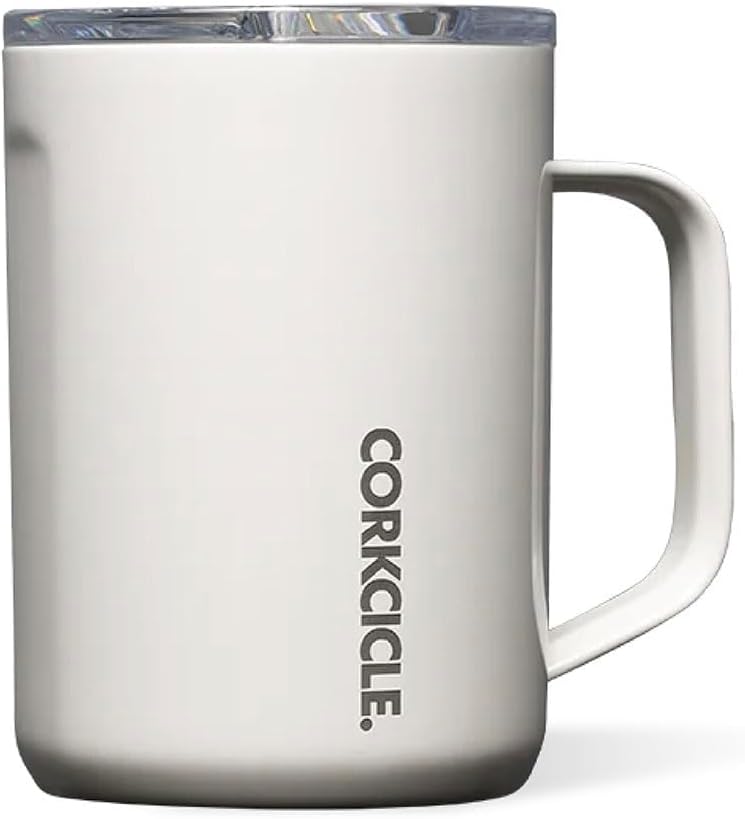 Corkcicle Classic Coffee Mug - Triple Insulated Stainless Steel for Travel - Shatter-Proof Lid - Keeps Drink Hot Over 3 Hours - Holiday Mug Gift - Great for Gifting Warmth - 16 oz - Dragonfly