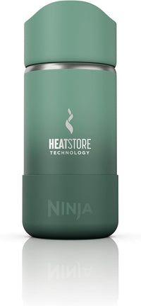 Ninja, Travel Mug, Sip Perfect 16oz, Brings Hot Drinks to Sippable Temperature in Minutes, Stainless Steel, Leak Proof, Dishwasher Safe, Metal, Insulated Tumbler, Ocean Blue, DW1603OB