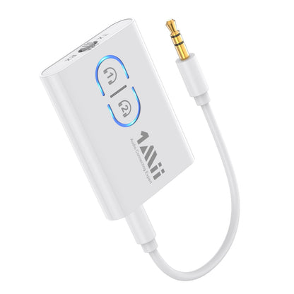 1Mii Bluetooth 5.3 Transmitter Receiver for TV to Wireless Headphones, Dual Link AptX Adaptive/Low Latency/HD Audio, Aux Adapter for Home Stereo, Airplane, Boat, Gym