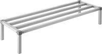 VEVOR Aluminum Dunnage Rack, 48” x 20” Commercial Food Floor Rack, 12” Off the Floor, 1000 lbs Capacity All-Welded Aluminum Storage Rack, for Storage in Restaurants, Kitchens, Garages and Vehicles