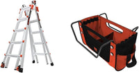 Little Giant Multi-Position Ladder, Velocity, M17, 9-15 Foot, Aluminum, Type 1A, 300 lbs Weight Rating & Work Platform, Aluminum, 375 lbs Weight Rating