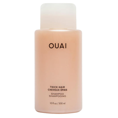 OUAI Fine Hair Shampoo - Volumizing Shampoo for Fine, Flat Strands - Made with Biotin, Keratin & Chia Seed Oil - Strengthens, Nourishes & Thickens - Color-Safe & Sulfate Free Hair Care (10 Fl oz)