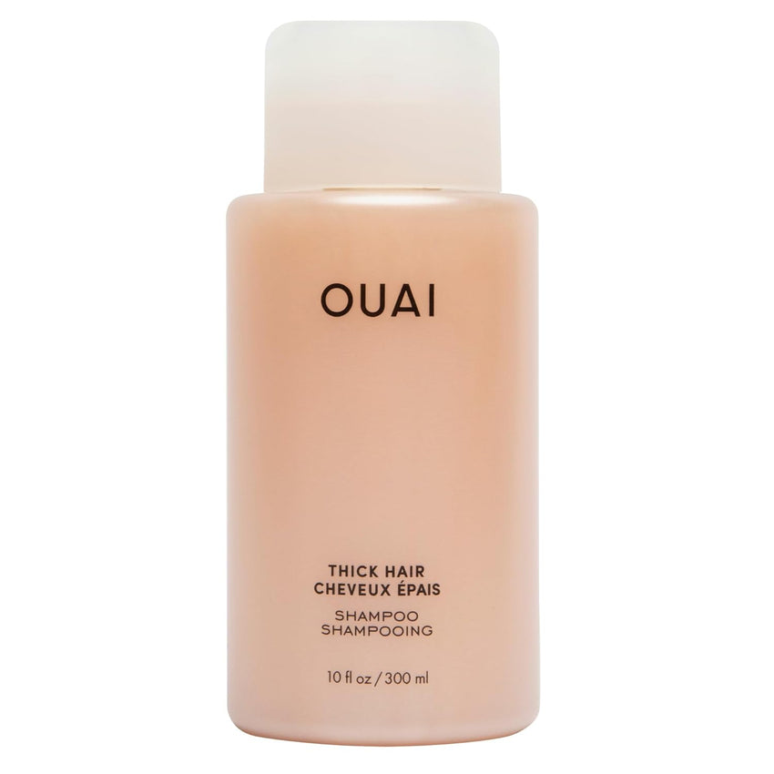 OUAI Fine Hair Shampoo - Volumizing Shampoo for Fine, Flat Strands - Made with Biotin, Keratin & Chia Seed Oil - Strengthens, Nourishes & Thickens - Color-Safe & Sulfate Free Hair Care (10 Fl oz)