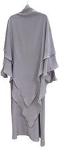 Women Prayer Dress Muslim Ramadan Garment Abaya Dubai Islam Jilbeb 2 Piece Set Layered Khimar Scarf Hijab and Long Dress