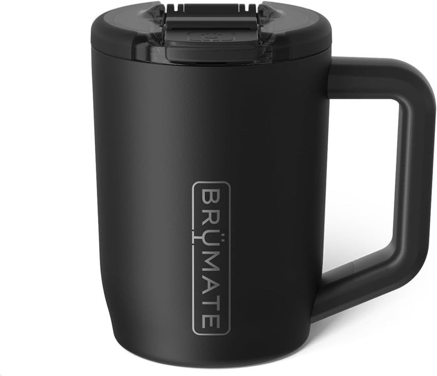 BrüMate Müv - 15oz 100% Leak Proof Insulated Coffee Mug with Handle & Lid - Stainless Steel Coffee Travel Mug - Double Walled Coffee Cup (Sage)