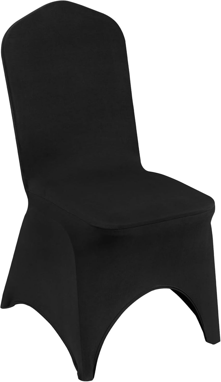 VEVOR 100 Pcs White Chair Covers Polyester Spandex Chair Cover Stretch Slipcovers for Wedding Party Dining Banquet Flat-Front Chair Covers