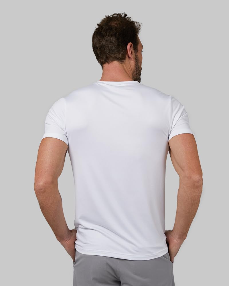 32 Degrees Mens 4 Pack Cool Crewneck T-Shirt | Anti-Odor | Quick Drying | 4-Way Stretch