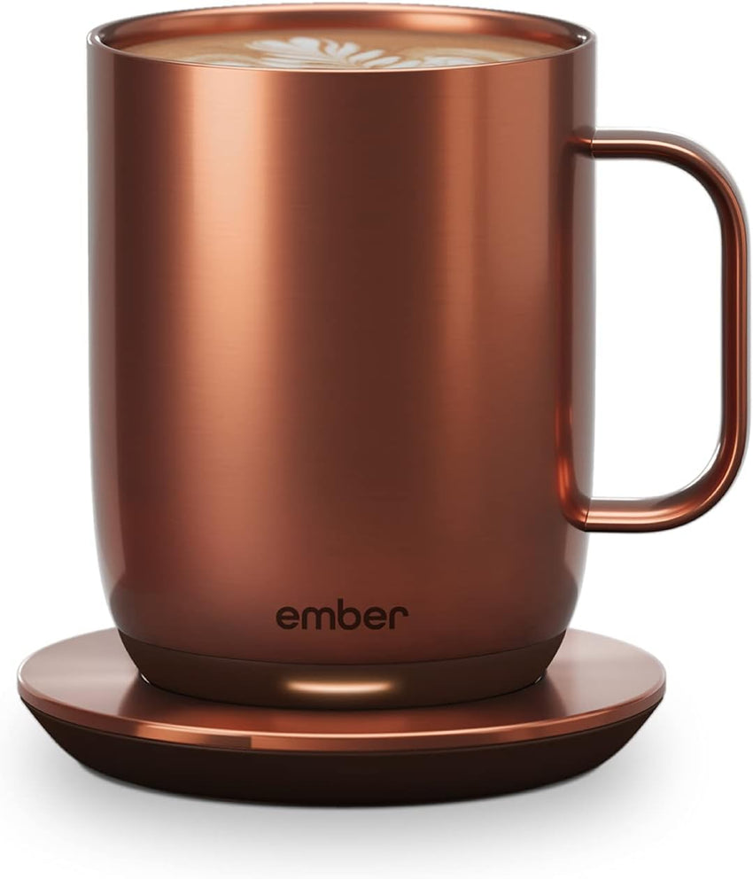 Ember Temperature Control Smart Mug 2, 14 Oz, App-Controlled Heated Coffee Mug with 80 Min Battery Life and Improved Design, White