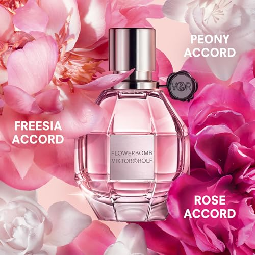 Viktor&Rolf Flowerbomb Eau de Parfum - Warm Floral Perfume for Women 1.7 oz