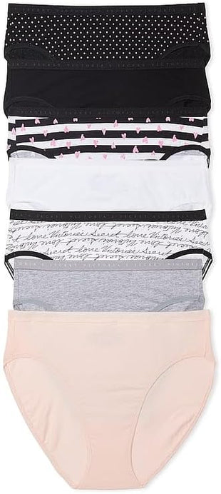 Victoria's Secret Women's Cotton Brief Underwear, Full Coverage Panties for Women, Multi Pack (XS-XXL)
