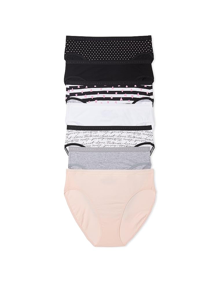 Victoria's Secret Women's Cotton Brief Underwear, Full Coverage Panties for Women, Multi Pack (XS-XXL)