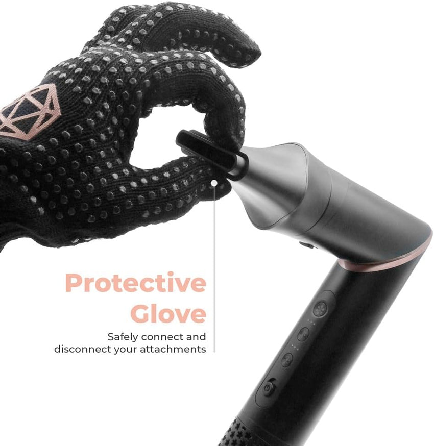 SRILabs StyleWrap Pro 7-in-1 Coanda Air Hair Multi Styler Dryer Brush with Negative Ions, Lighter and Foldable Design, Quiet Brushless Motor, Aviation-Grade Aluminum, Memory Function