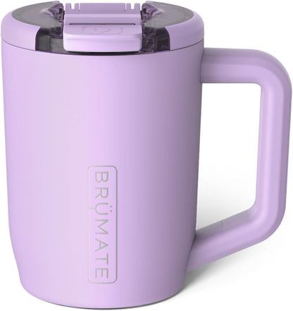 BrüMate Müv - 15oz 100% Leak Proof Insulated Coffee Mug with Handle & Lid - Stainless Steel Coffee Travel Mug - Double Walled Coffee Cup (Sage)