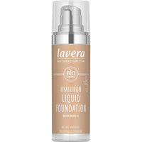 lavera Hyaluron Liquid Foundation - Natural Ivory 01 - Foundation Make Up with Hyaluron & Almond Oil for a Flawless Complexion - Face Make Up - PETA Certified - Vegan - Made in Germany - 1 Fl Oz